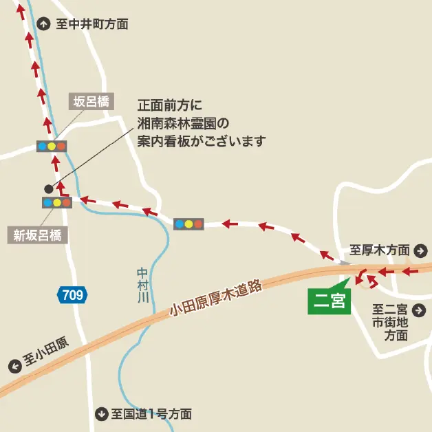 ［小田原厚木道路 二宮インター］より約15分